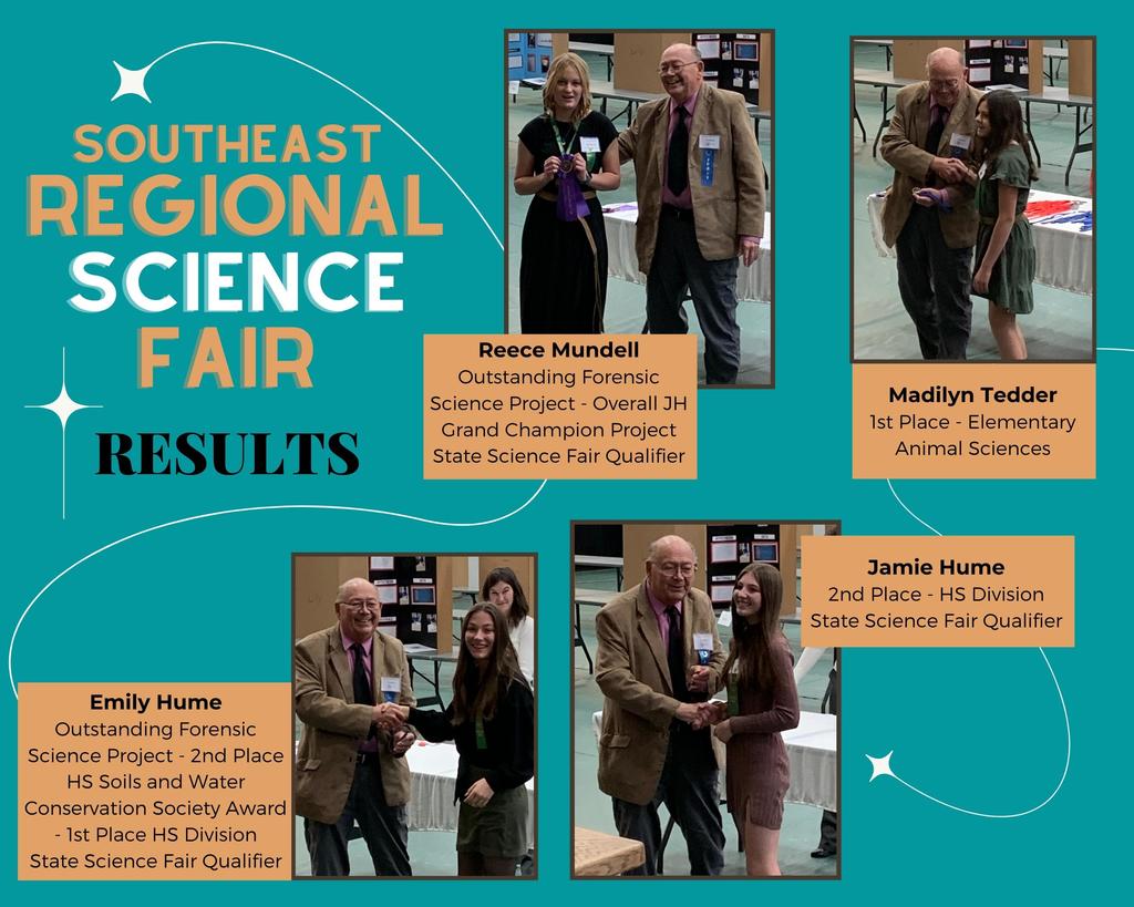SE Regional Science Fair Results